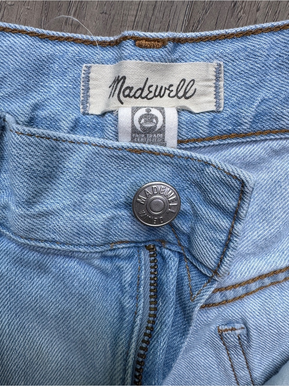 Madewell The Perfect Vintage Wide-Leg Crop Light Wash Denim Jeans - Size 28 - Picture 8 of 15